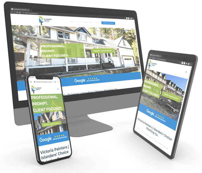 Islanders Choice Painting website design